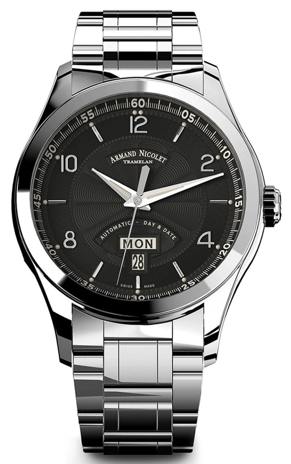 Reloj armand nicolet m02-3 9740a-nr-m9740 automático 9740A-NR-M9740 Mens Automatic watch