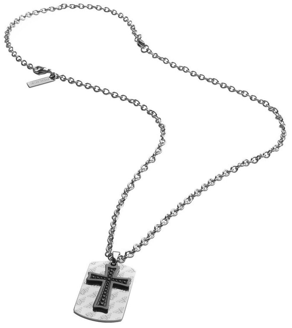 Police S14AQZ01P mens pendant necklace