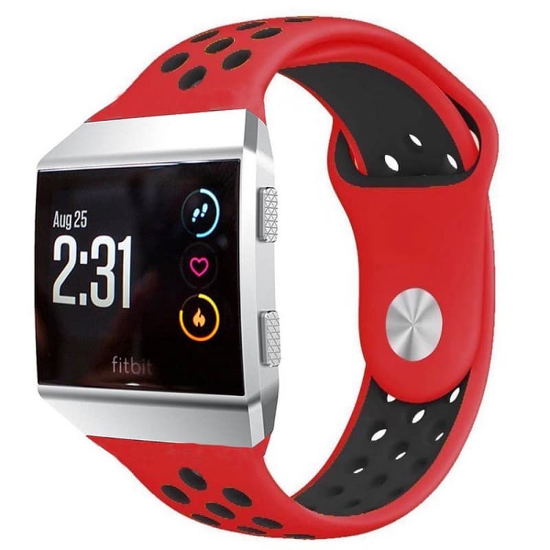 EBN Sport Armband Fitbit Ionic Röd-Svart