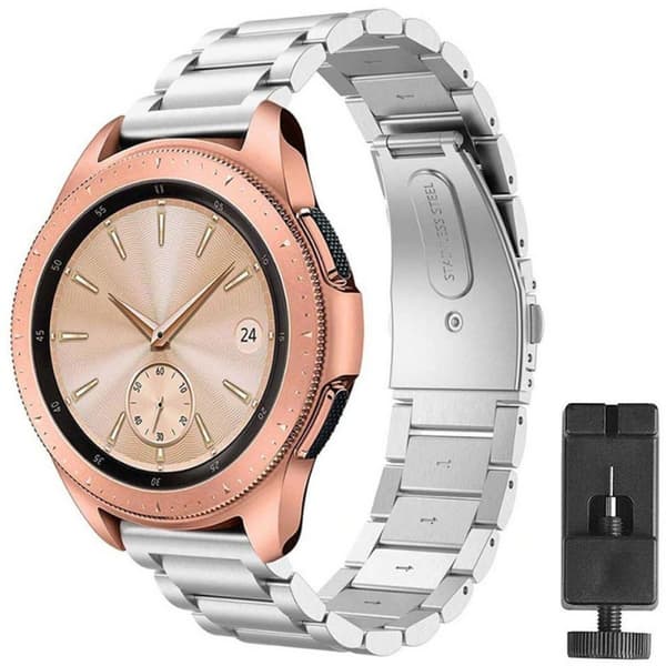 Armbånd rustfrit stål Samsung Galaxy Watch 42mm - sølv