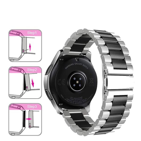 Stilrent Klockarmband i Rostfritt Stål 22MM
