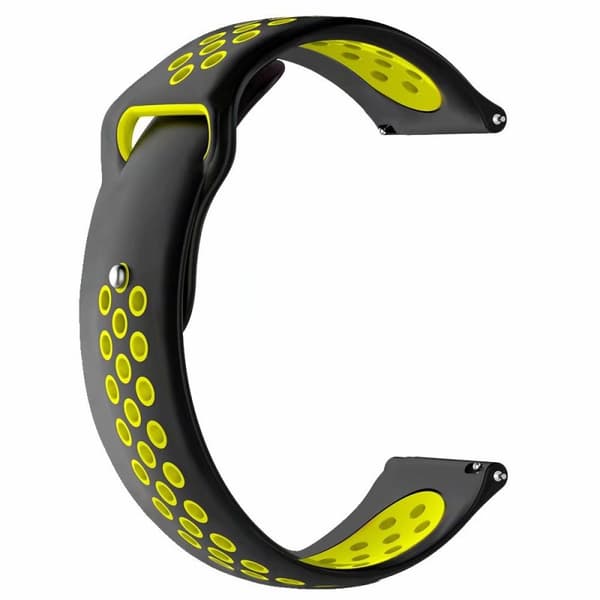 EBN-rannekoru Samsung Galaxy Watch Active 2 - musta / keltainen