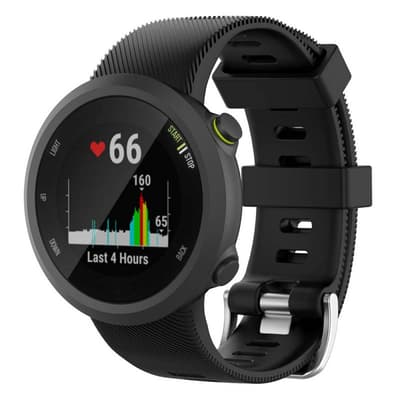 Sport Armbånd Silikone cover GARMIN Forerunner 45S (39mm) - Sort