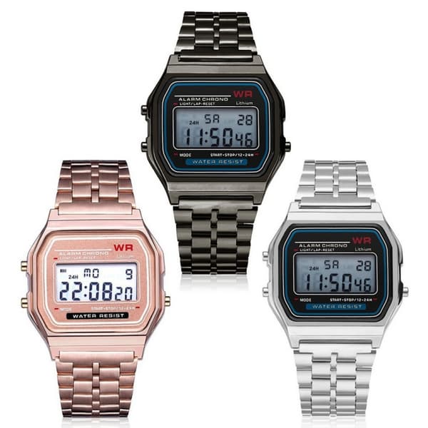 Klassisk Quartz LED Digital herreur