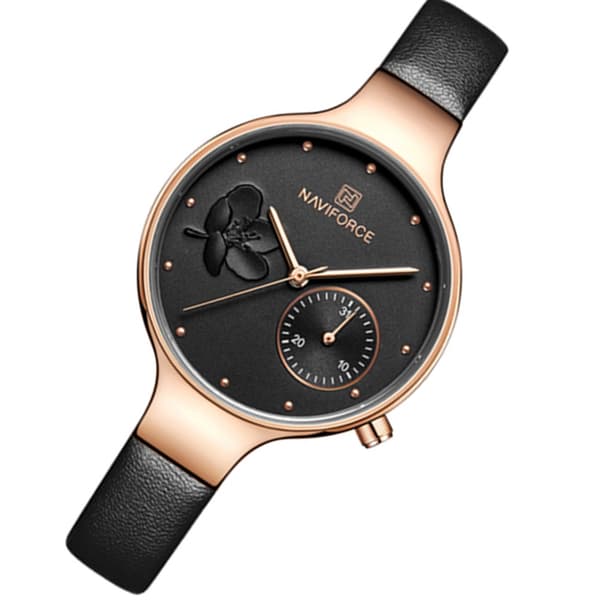 Elegant Damklocka Armband i Läder (NaviForce)