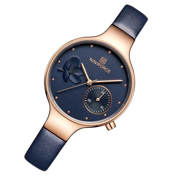 Elegant Damklocka Armband i Läder (NaviForce)