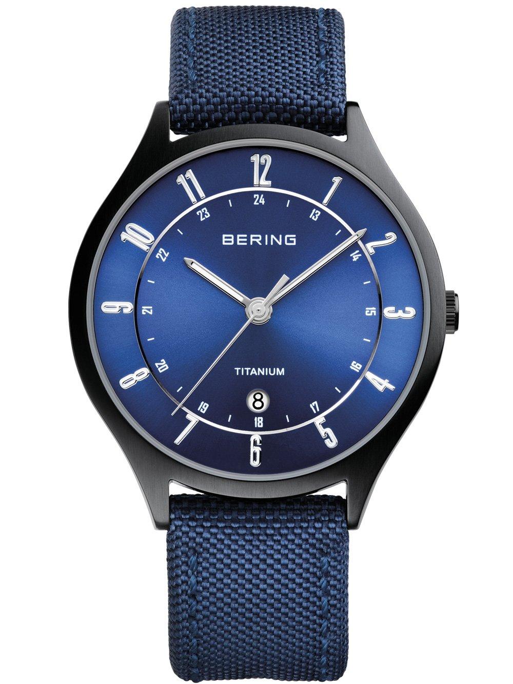 Bering 11739-827 Titanium Men's 39mm 5 ATM