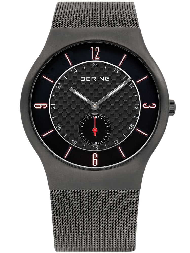 Bering Classic 11940-377 Men's Watch Gray carbon 40 mm