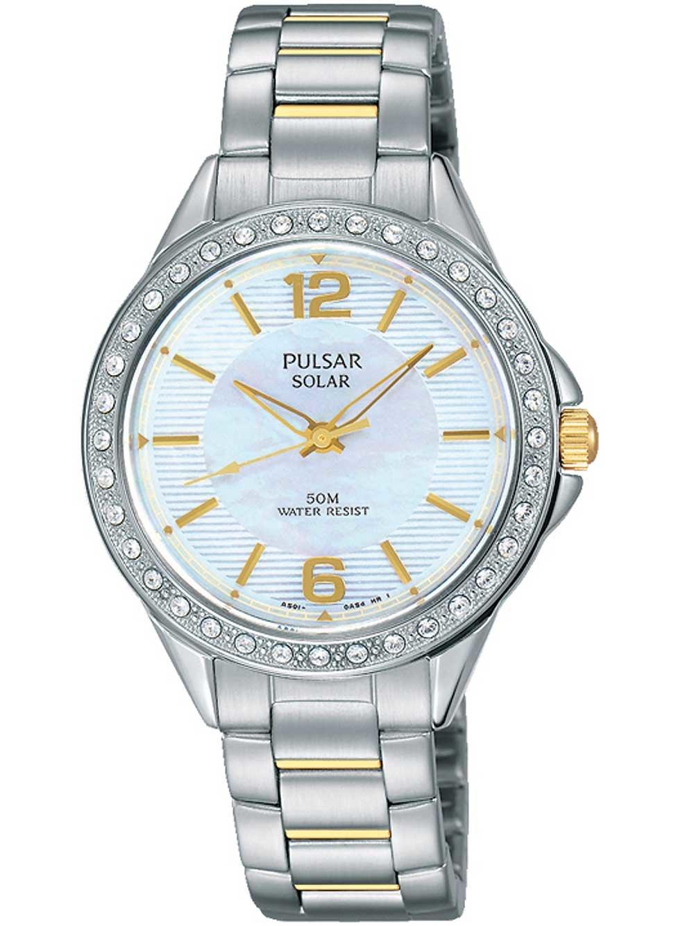 Pulsar PY5011X1 Solar Watch Ladies with Swarovski 32mm 5 ATM