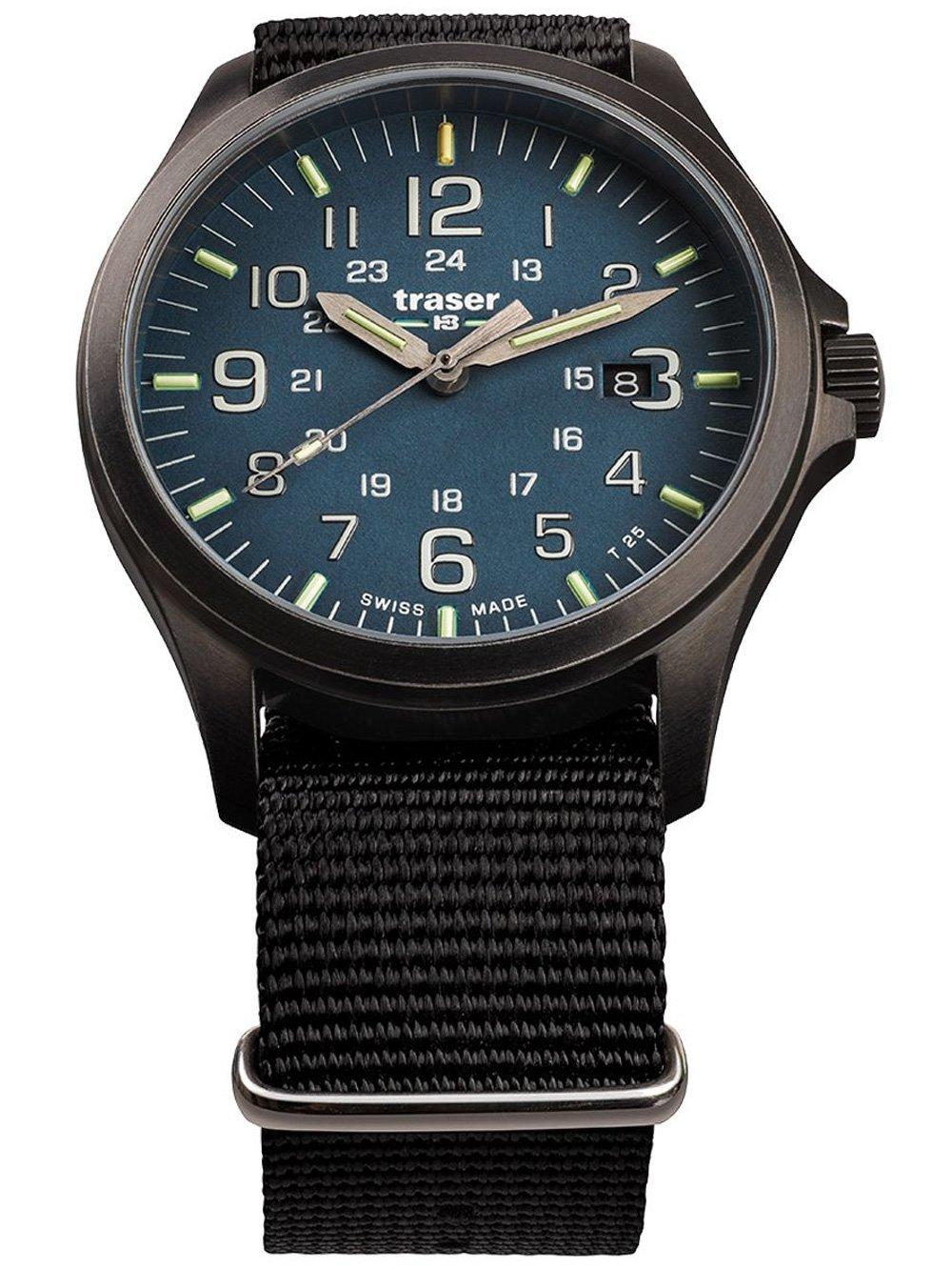 Traser H3 108632 P67 Officer GunMetal Blue men´s 42mm 10ATM