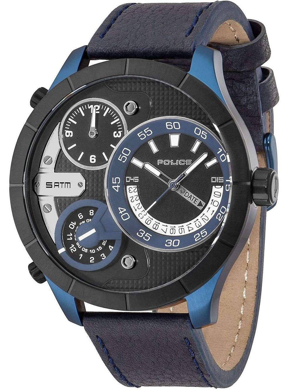 Police PL14638XSBLB.02 Bushmaster men's watch 52mm 5ATM