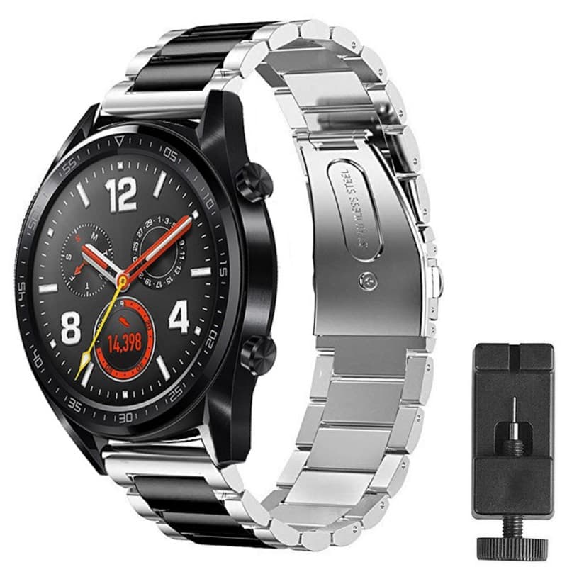 Armband RSF stål Huawei Watch GT - Silver/svart
