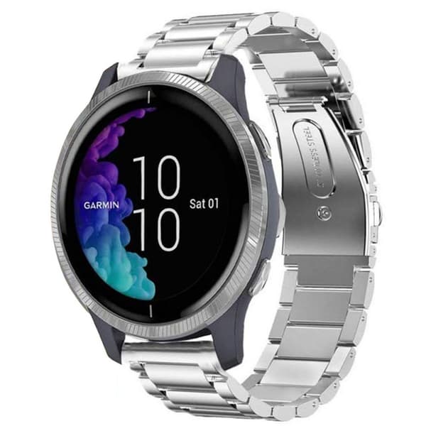 Armband rostfritt stål Garmin Venu - Silver