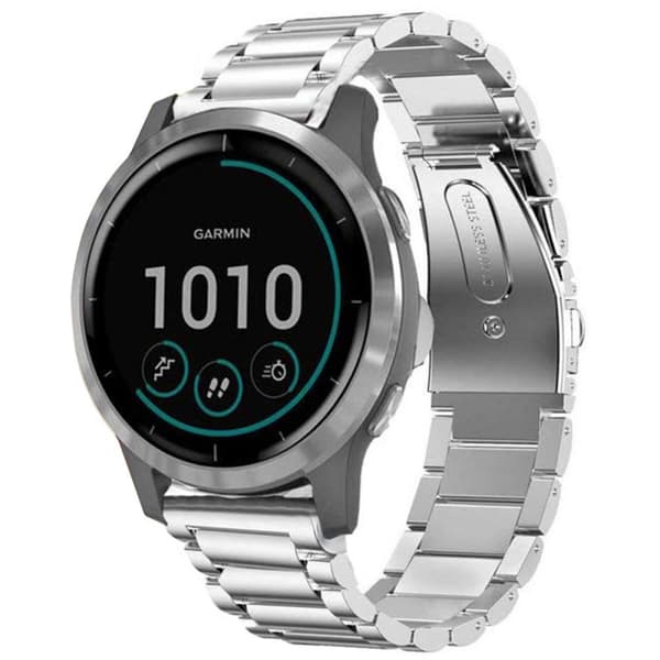 Armband rostfritt stål GARMIN VivoActive 4S - Silver