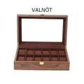 Miniatyrbild 9 av 11: Klockbox 12 klockor Trä -Valnöt, Körsbär eller Ek