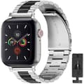 Miniatyrbillede 1 af 3: Armbånd Rustfrit stål Apple Watch 4 (44mm) - Sølv / da