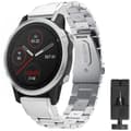 Miniatyrbilde 1 av 4: Rustfritt stål armbånd Garmin Fenix 6 - sølv