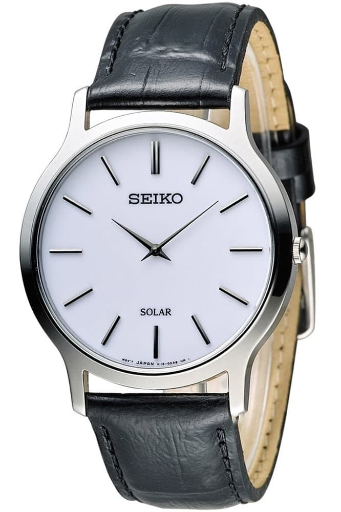 Seiko Solar SUP873P1 Man,Woman - Black, Metallic