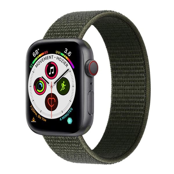 Apple Watch 5 (40 mm) nylonrannekoru - Military Khaki