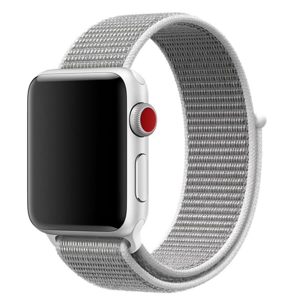 Apple Watch 7/8/9 41mm etc Velcro Klockarmband - Vit
