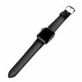 Miniatyrbilde 2 av 5: Apple Watch 38/40/41 1/2/3/4/5/6/7/Se svart skinnarmbånd skinn