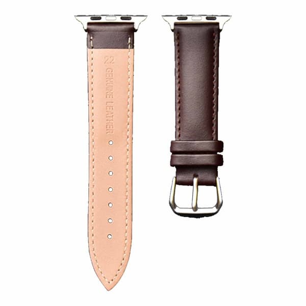 Apple Watch 38/40/41 1/2/3/4/5/6/6/7/SE brune læder armbåndsskind