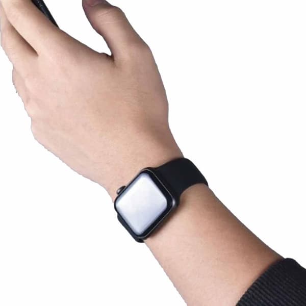 Apple Watch 42/44/45/49 1-8/SE/Ultra Silikonarmband Svart