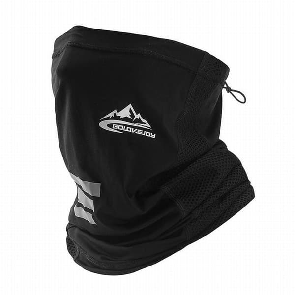 Multifunktionell Kylande Cykelmask Svart One-size