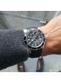 Rubber strap Passar Rolex Submariner, GMT och Omega seamaster färg svart (k)