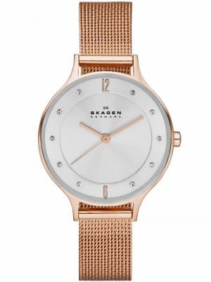 Skagen Anita roséguldfärgad Mesh SKW2151 damklocka