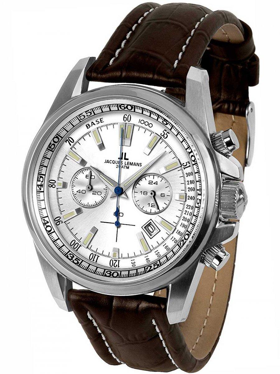 Jacques Lemans 1-1117BN Liverpool Chronograph Herr 44mm 20ATM