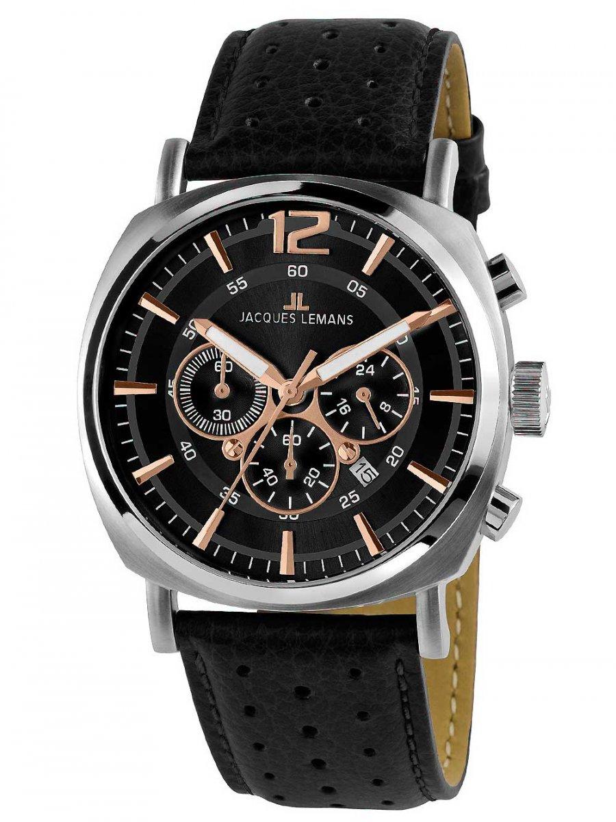 Jacques Lemans 1-1645J Lugano Chronograph Herr 46mm 10ATM