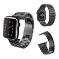 Miniatyrbilde 9 av 9: Apple Watch 42/44/45 1/2/3/4/5/6/7/Se metall svart klokkearmbånd