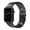 Miniatyrbilde 1 av 9: Apple Watch 42/44/45 1/2/3/4/5/6/7/Se metall svart klokkearmbånd