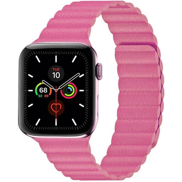 Apple Watch 5 (44mm) Leather loop band - Rosa