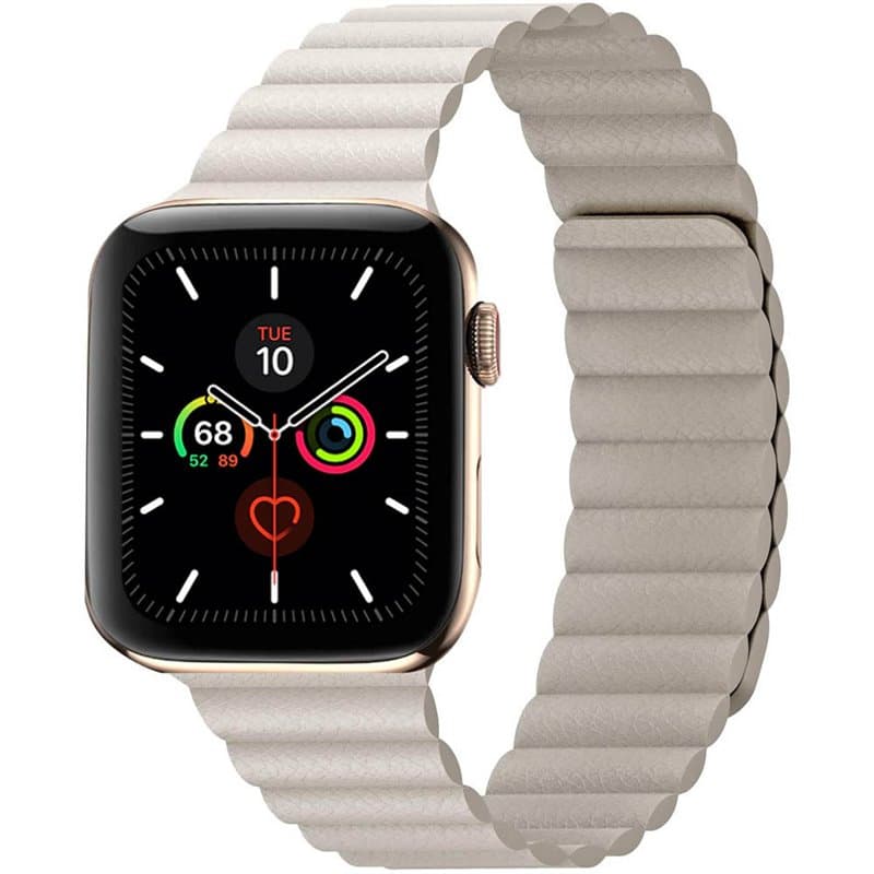 Apple Watch 5 (44mm) Leather loop band - Beige