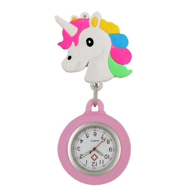 Vård-ur Sjuksköterskeklocka fickur Unicorn