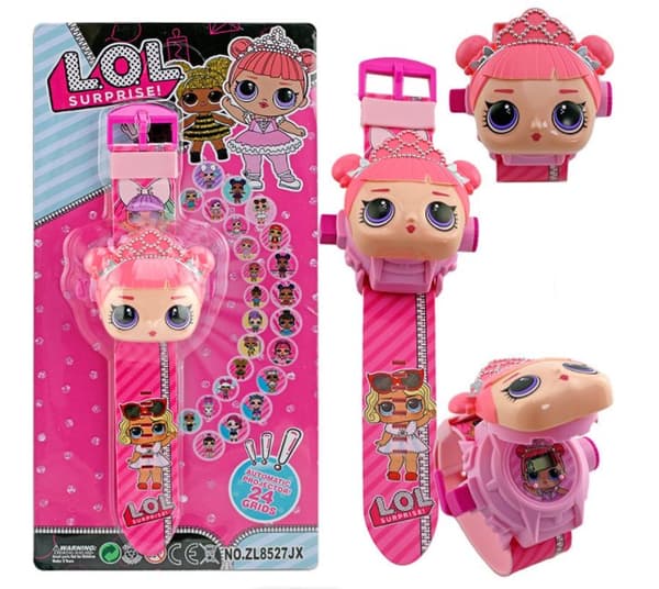 L.O.L. Surprise klocka med projector funktion 24st Bildspel julklappa