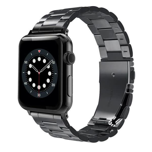 Armbånd Rustfritt stål Apple Watch 6 (44mm) - Svart