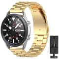 Miniatyrbild 1 av 6: Armband rostfritt stål Samsung Galaxy Watch 3 (45mm) - Guld