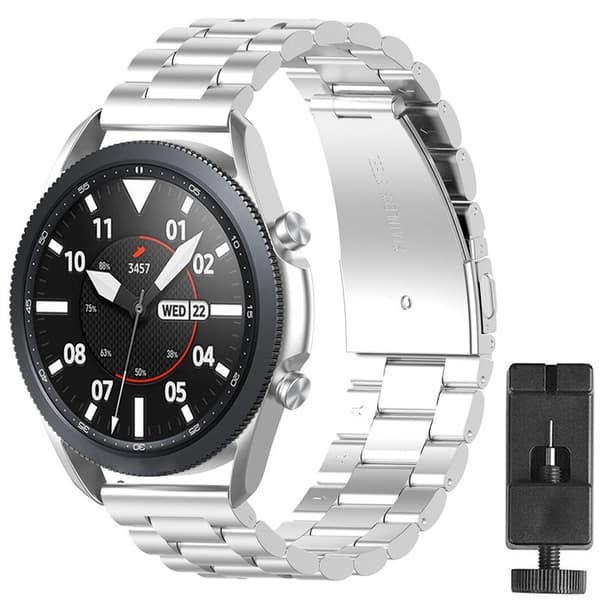 Armbånd i rustfritt stål Samsung Galaxy Watch 3 (45mm) - Sølv