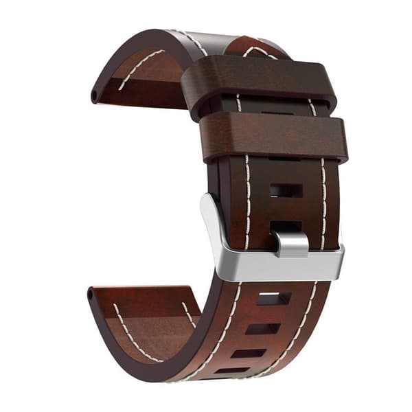Nahkarannekoru Garmin Fenix 6X / 6X Pro - ruskea