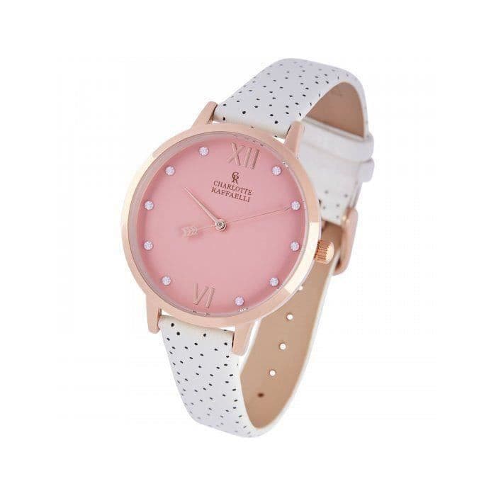 CHARLOTTE RAFFAEELI Ladies Watch - CRP1908 - Quartz Movement, White and Pink