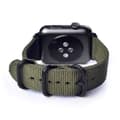 Pikkukuva 4 / 6: Apple Watch 1/2/3/4/5/6/7/katso 42/44/45 Nylon -rannekoru Nato -rannekorut