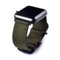 Pikkukuva 5 / 6: Apple Watch 1/2/3/4/5/6/7/katso 42/44/45 Nylon -rannekoru Nato -rannekorut