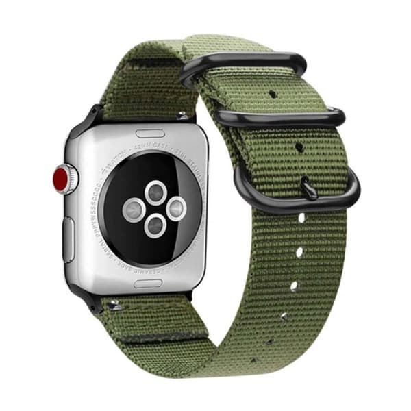 Apple Watch 1/2/3/4/5/6/7/katso 42/44/45 Nylon -rannekoru Nato -rannekorut