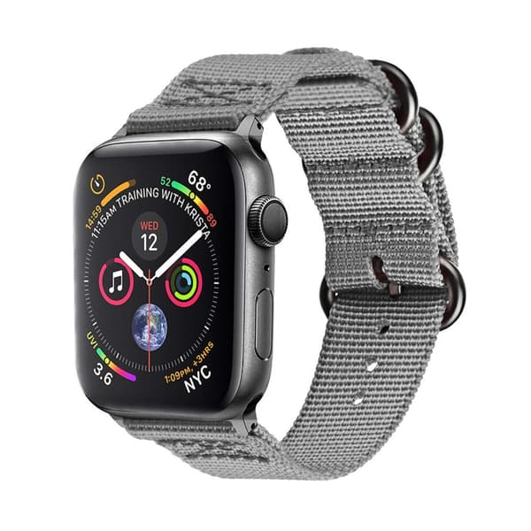 Apple Watch 1/2/3/4/5/6/7/Se 42/44/45 Nylon armbånd NATO -armbånd