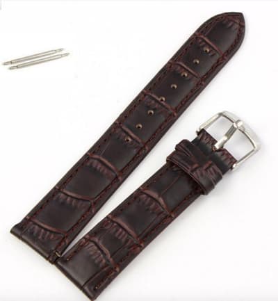 Klockarmband Brunt Läder 18mm