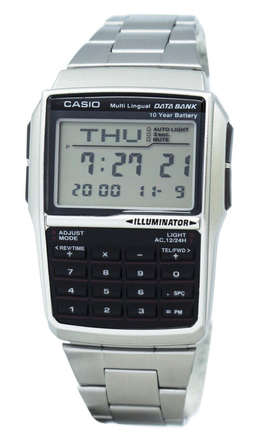 Casio Youth Digital Data Bank 5 Alarm Multi-Lingual DBC-32D-1ADF DBC-32D-1 Men's
