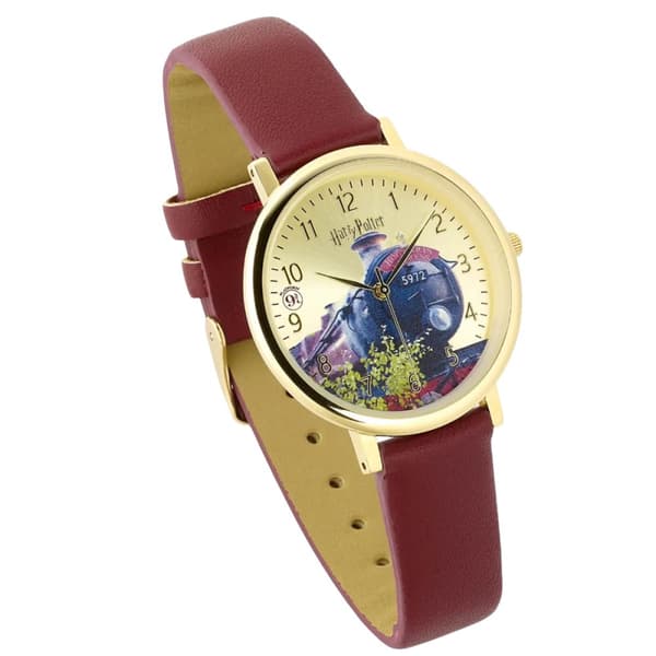 Harry Potter Unisex voksen Hogwarts Express analogt ur til voksne Burgundy/Gold One Size